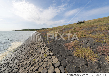 Dike on the island of Vlieland. Dike on the island of Vlieland. 25507111
