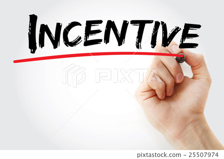 Hand writing Incentive with marker Hand writing Incentive with marker 25507974