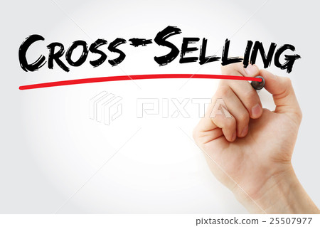Hand writing Cross-Selling with marker Hand writing Cross-Selling with marker 25507977