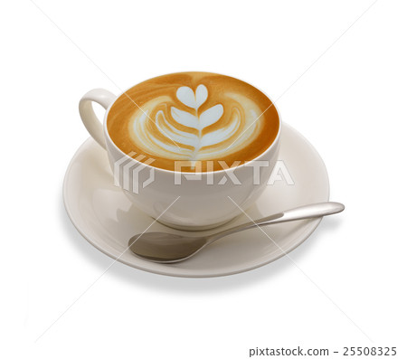 Latte art , coffee isolated on white background Latte art , coffee isolated on white background 25508325