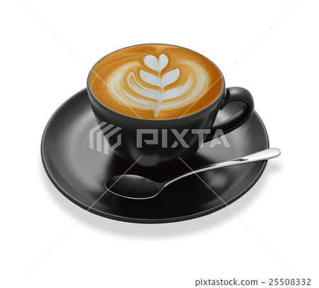 Latte art , coffee isolated on white background 25508332