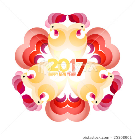 Circle frame rooster 25508901