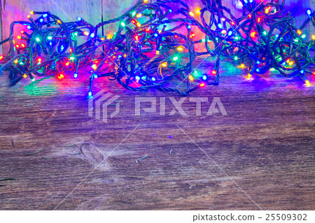 Christmas multicolored lights 25509302