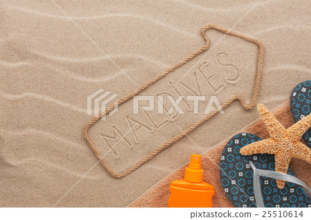 Maldives pointer and beach accessories Maldives pointer and beach accessories 25510614