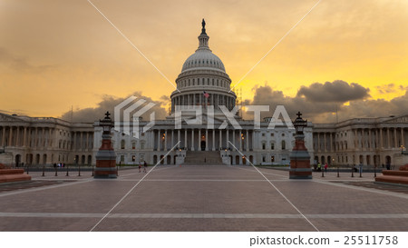 Capitol building Washington DC sunset 25511758