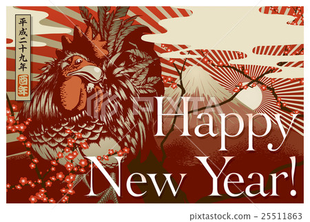 2017年新年的寺廟“金雞”英國凝視伴隨空間空空明信片水平紅色 2017年新年的寺廟“金雞”英國凝視伴隨空間空空明信片水平紅色 25511863