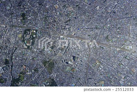 池袋真正的俯視圖/航空照片 25512033