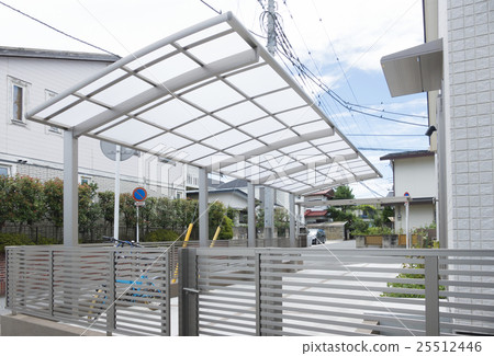 住宅車港圖像屋頂屋頂板 25512446