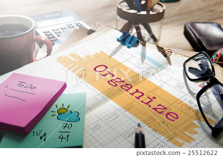 Organize Agenda Planner Reminder Calendar To Do Concept 25512622