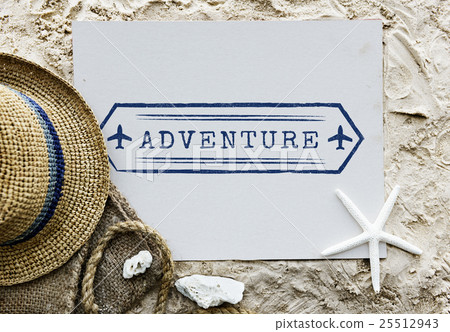 Travel Adventure Holiday Stamp Concept 25512943