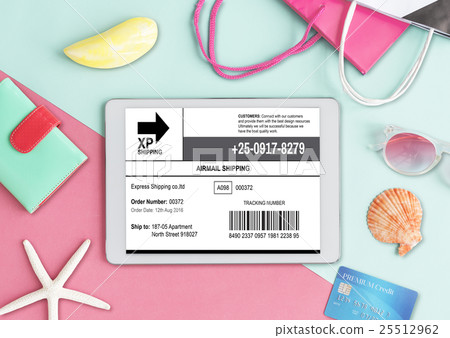 Online Shopping Shipping Internet Commerce Concept 25512962