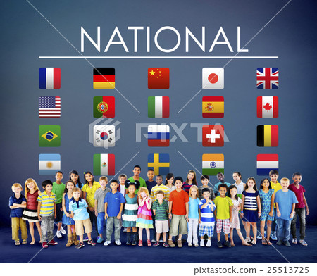Flag Countries Foreign International Symbol Concept 25513725