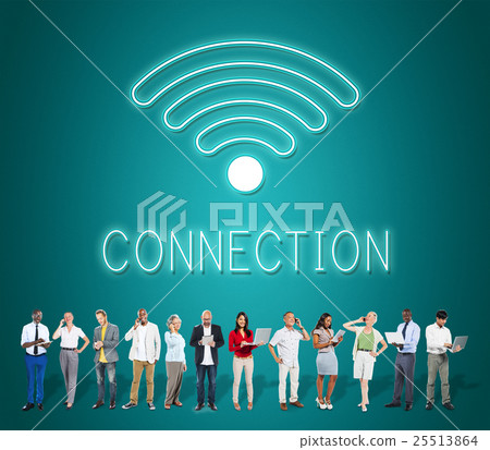 Online Network Wifi COmmunication Icon Concept 25513864