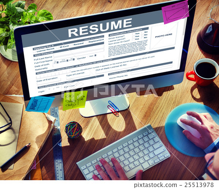 Resume Application Employment Form Concept 25513978