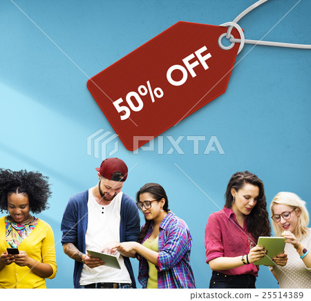 Sale Discount Label Tag Commerce Concept 25514389