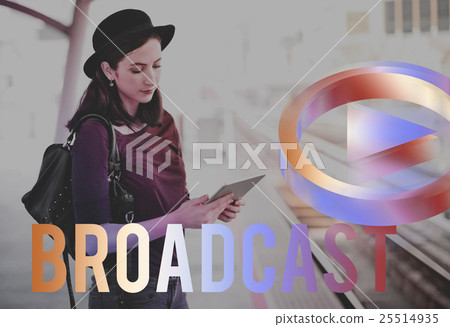 Digital Music Streaming Online Entertainment Media Concept Digital Music Streaming Online Entertainment Media Concept 25514935