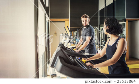 Treadmill Athlete Sporty Healthy Workout Fit Concept Treadmill Athlete Sporty Healthy Workout Fit Concept 25515864
