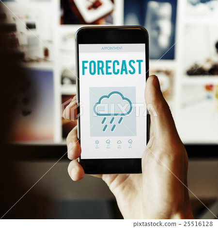Forecast Weather Rainy Cloud Concept 25516128