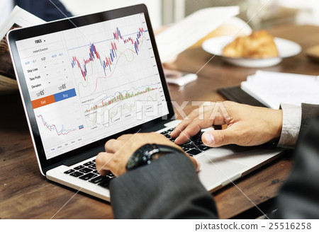 Forex Trade Graph Chart Concept 25516258