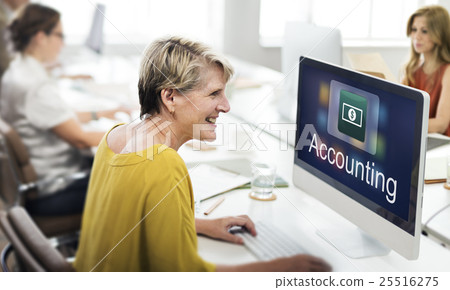 Electronic E-Banking Investment Economics Concept 25516275