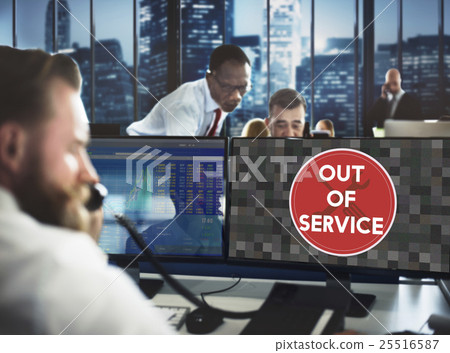 Out Of Service Sign Graphic Concept 25516587