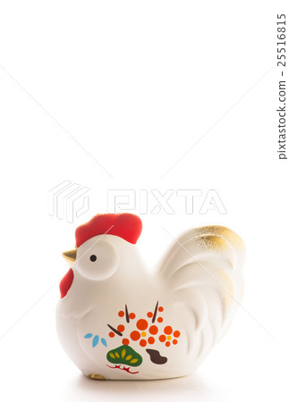 New Year's material Rooster postcard template 25516815