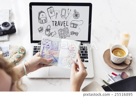 Holiday Travel Icon Vacation Concept Holiday Travel Icon Vacation Concept 25516895