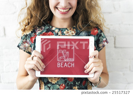 Summer Beach Sea Coast Graphics Concept 25517327