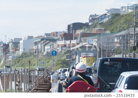 Social congestion image long train line Shonan recreation area Social congestion image long train line Shonan recreation area 25518435