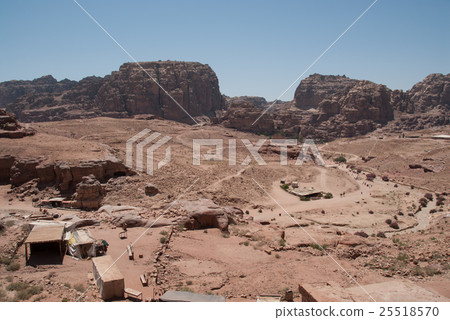 Petra Ruins Column Street 25518570