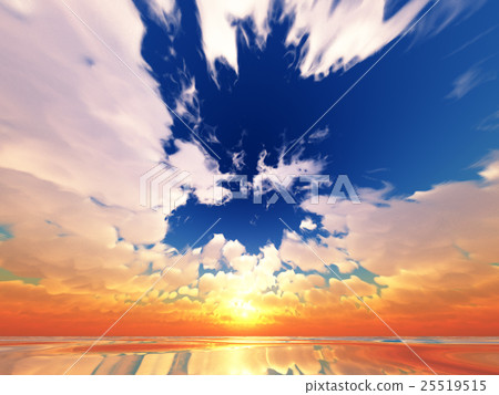 Wind and clouds with the sea 25519515