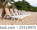 canvas beach bed on the beach 25519972