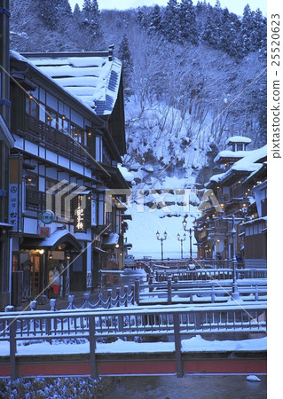 銀山溫泉雪景 銀山溫泉雪景 25520623