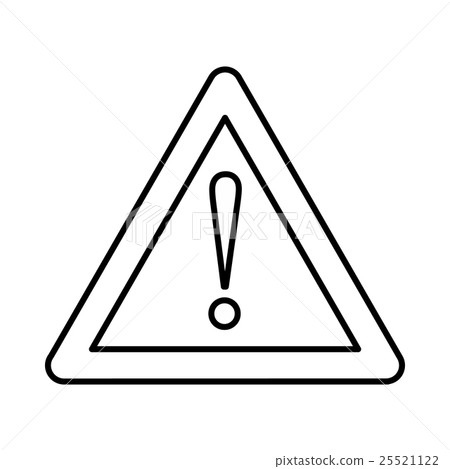Warning attention sign with exclamation mark icon Warning attention sign with exclamation mark icon 25521122