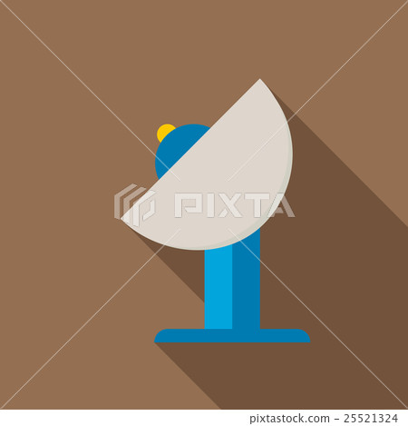 Satellite icon, flat style 25521324