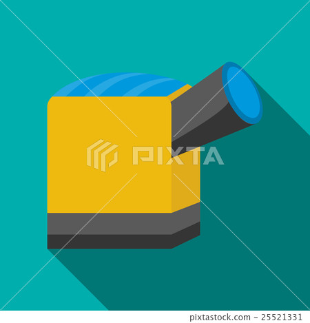 Large telescope icon, flat style Large telescope icon, flat style 25521331