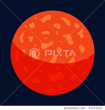 Mercury planet icon, cartoon style Mercury planet icon, cartoon style 25521625