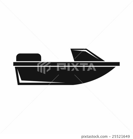 Sports powerboat icon, simple style 25521649