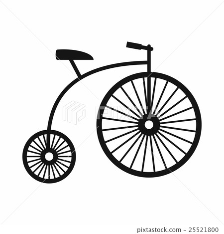 Penny-farthing icon, simple style 25521800