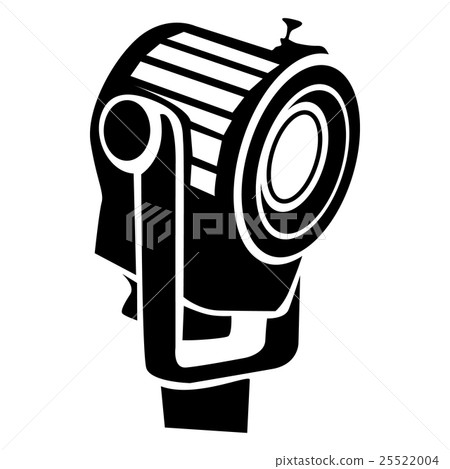 Floodlight icon in simple style 25522004