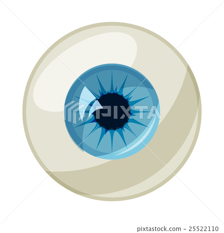 Human eye ball icon, cartoon style Human eye ball icon, cartoon style 25522110