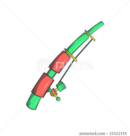 Rod icon, cartoon style 25522555