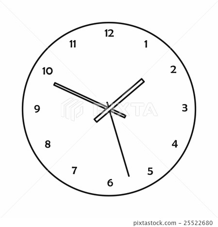 Watch icon, outline style 25522680