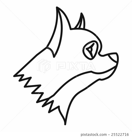 Pinscher dog icon, outline style Pinscher dog icon, outline style 25522716