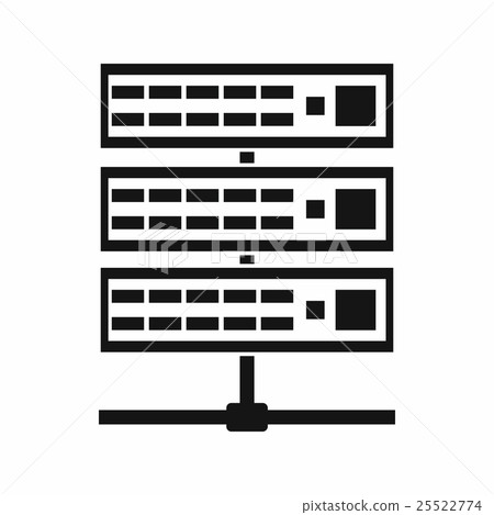 Servers icon, simple style 25522774