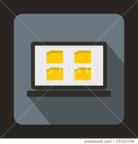Desktop icon in flat style Desktop icon in flat style 25522794