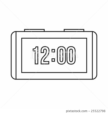 Watch icon, outline style Watch icon, outline style 25522798
