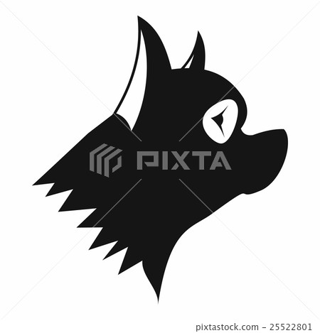 Pinscher dog icon, simple style 25522801