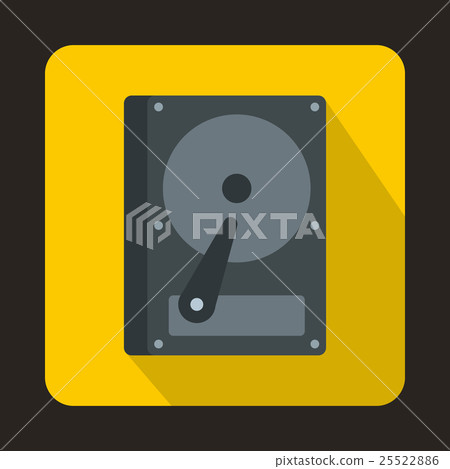 HDD icon in flat style 25522886