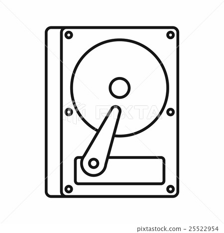 HDD icon, outline style 25522954